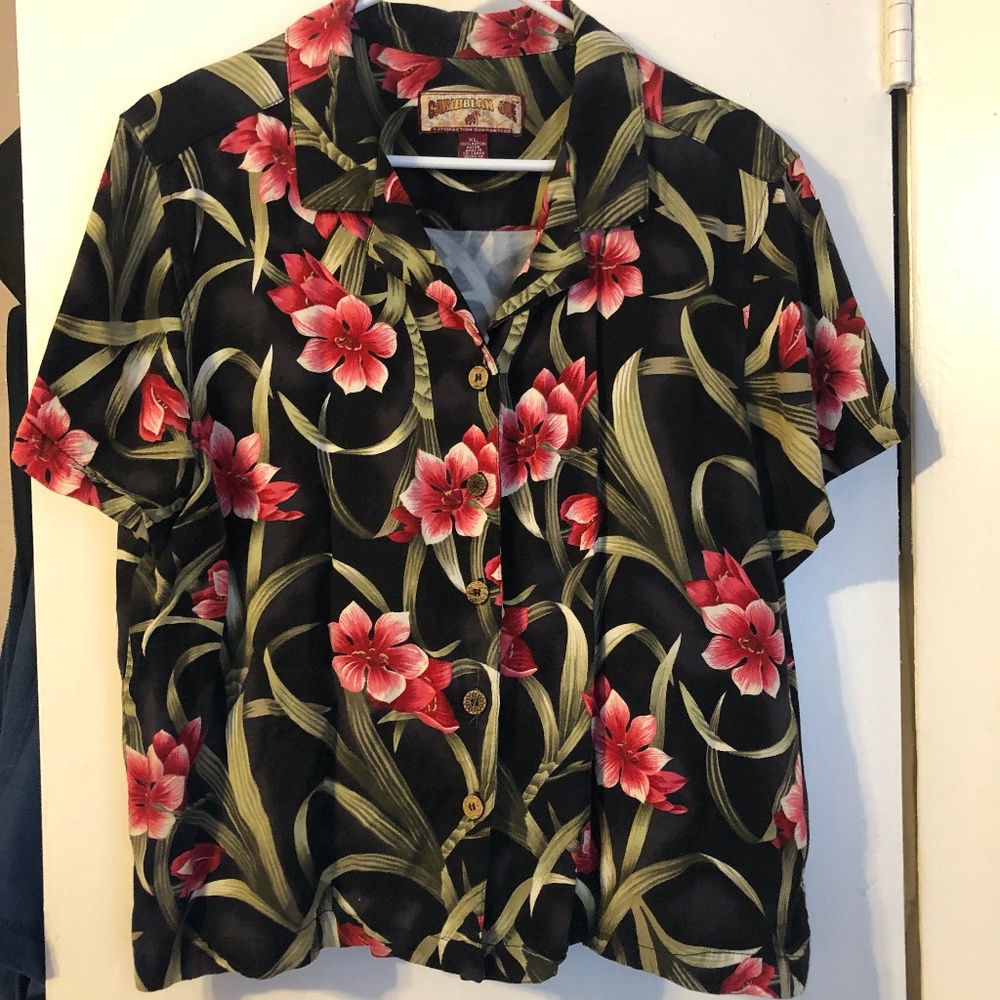 Caribbean Joe Hawaiian Shirt XL